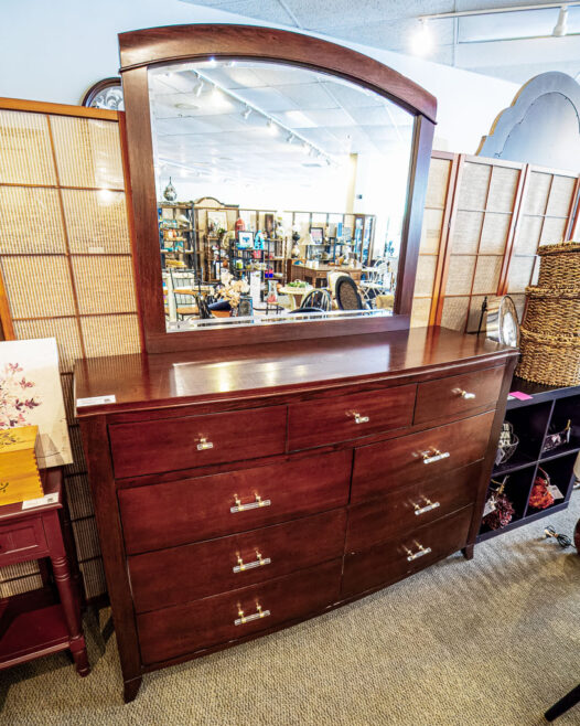 Cherry Dresser with Mirror