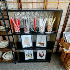 Black Painted Bookcase