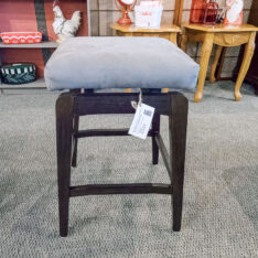 Grey Fabric Counter Stool