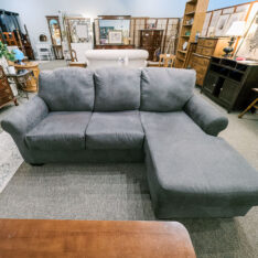 Grey Sofa w/Reversible Chaise