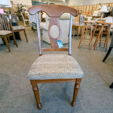Upholstered Cherry Side Chair
