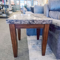 Marble Look End Table