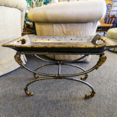 Metal Tray Accent Table