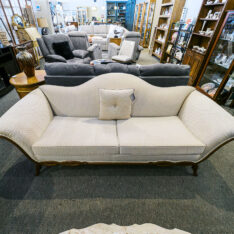 Rolled Arm Camelback Sofa