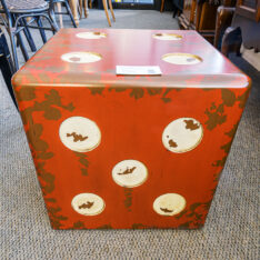 Red Dice Accent Table
