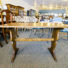 Vintage Oak Trestle Table
