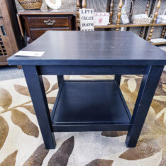 Black Square End Table