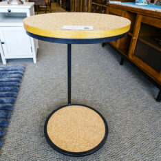 Cork Accent Table w/ Wheels