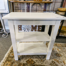 Ivory Tiered Accent Table