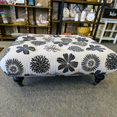 Tufted Floral Ottoman