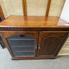 Cherry Media Cabinet As Is