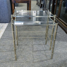 Brass & Glass Nesting Tables