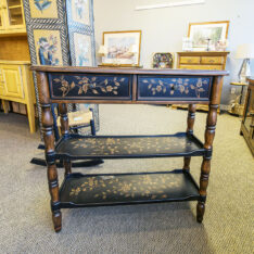 Floral Tiered Sofa Table