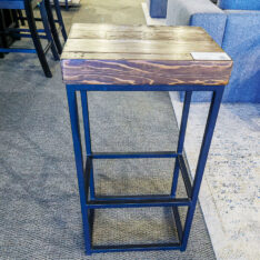 Wood & Metal Bar Stool