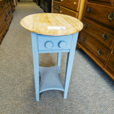 Painted Oval End Table