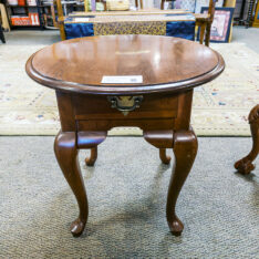 Oval Cherry End Table