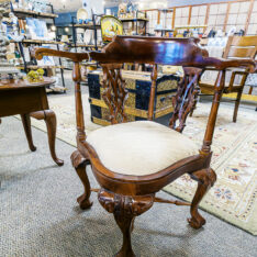 Vintage Cherry Corner Chair