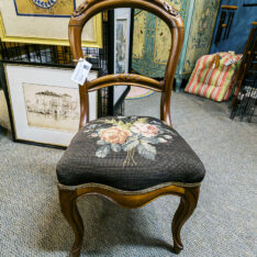 Brown Crosstitch Chair