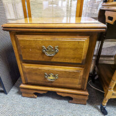 Vintage Two Drawer Nightstand