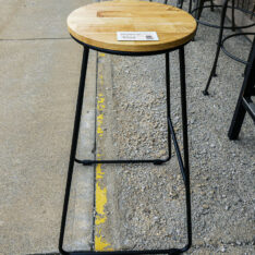 Metal & Wood Bar Stool