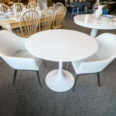 Pedestal Table w/ Two Chairs