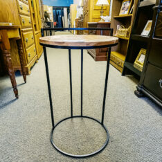 Rustic Round Accent Table