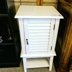Ivory Shutter Cabinet
