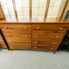 Cherry Dresser with Mirror