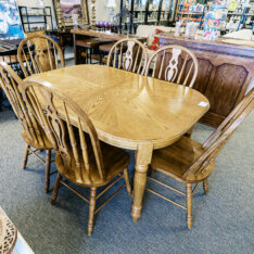 Oak 7 Pc Dining Set