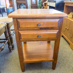 Pine Two Door Accent Table