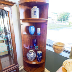 Lighted Corner Cabinet