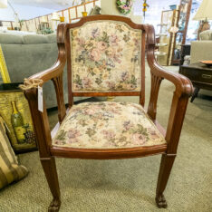 Vintage Upholstered Arm Chair