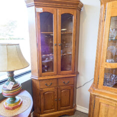 Oak Corner Cabinet