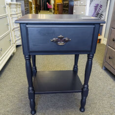 Painted Black Nightstand