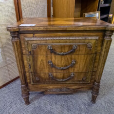 Vintage Fruitwood Nightstand