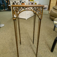 Metal Glass Top Table