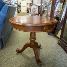 Cherry Round Pedestal Table