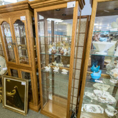 Pulaski Oak Curio Cabinet