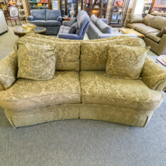 Ethan Allen Gold/Green Sofa