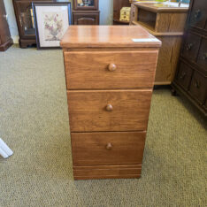 Wood Three Drawer Chest