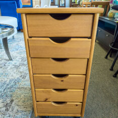 Six Drawer Chest on Wheels