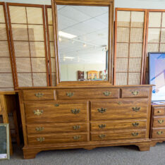 Oak Dresser with Mirror
