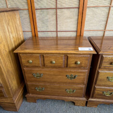 Oak Nightstand Pair