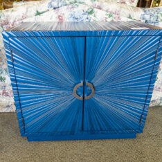 Blue Two Door Cabinet