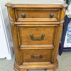 Cherry Filing Cabinet As Is