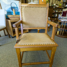 Antique Studded Arm Chair