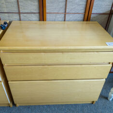 Blond Three Drawer Chest