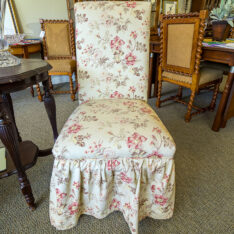 Floral Parsons Chair w/Bows