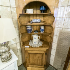 Vintage Maple Corner Cabinet