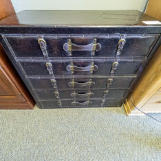 Leather Suitcase Dresser